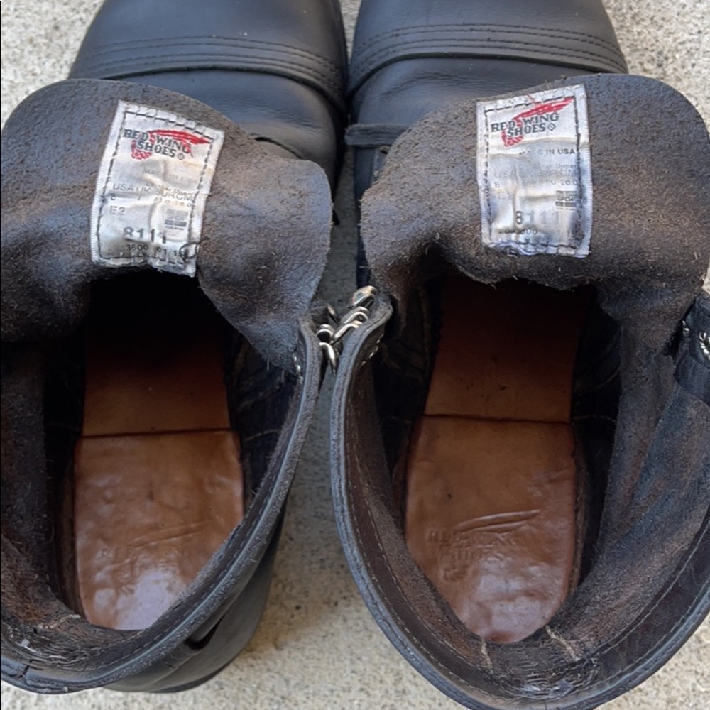 Black Leather Men's Boots - Picture 3 of 7